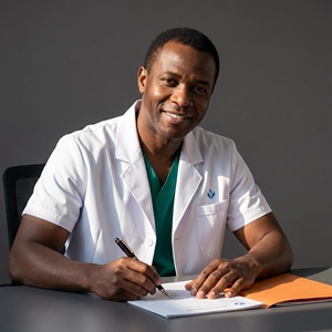 <span class=keywords><strong>Camice</strong></span> da Laboratorio Lungo in Cotone per <span class=keywords><strong>Uomo</strong></span>, Manica Corta, Bianco, Collo a Risvolto, Tasche, Vestibilità <span class=keywords><strong>Slim</strong></span> per Medici e Studenti di Medicina - Product Image 3