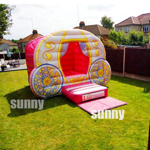 Fête d'<span class=keywords><strong>anniversaire</strong></span> rose princesse style magnifique princesse citrouille <span class=keywords><strong>voiture</strong></span> château gonflable trampoline combinaison à vendre <span class=keywords><strong>location</strong></span> - Product Image 2