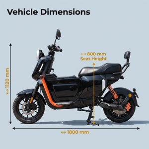 สกู๊ตเตอร์ไฟฟ้าสำหรับผู้ใหญ่ 60V 1500W แบตเตอรี่ลิเธียมถอดได้ จักรยานไฟฟ้าสองล้อ 1. CVP (Core Value Proposition) รถอเนกประสงค์สมรรถนะสูง - Product Image 5