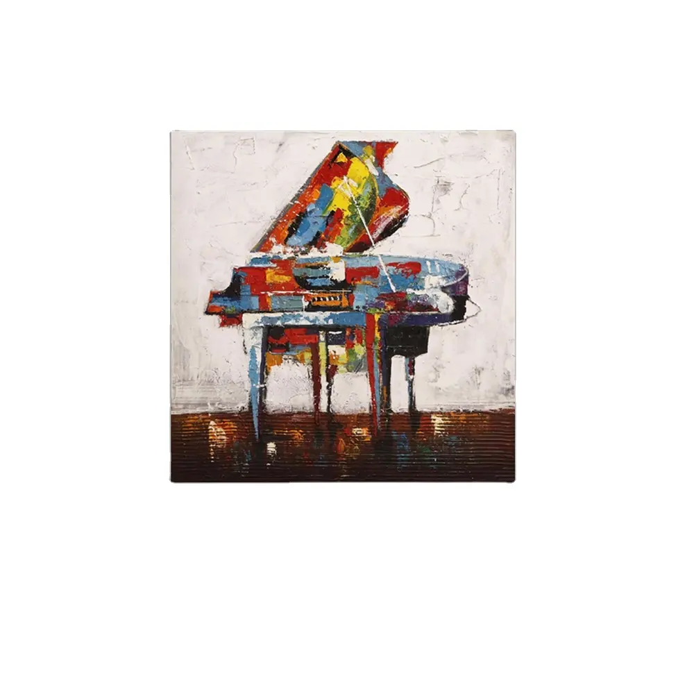 Modern soyut renk piyano tuval boyama posteri duvar <span class=keywords><strong>sanat</strong></span>ı resimleri için oturma odası ev çerçevesiz aile dekorasyon