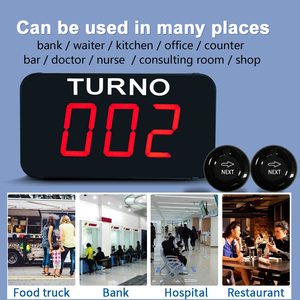 シンプルなTurnoOMaticワイヤレスキューコールシステム防水ポケットベル管理サービスマシン病院レストラン用待機ライン - Product Image 3