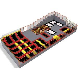 China Custom Kids Commercial Indoor Park Trampoline With <strong>Dodgeball</strong> - Product Image 2