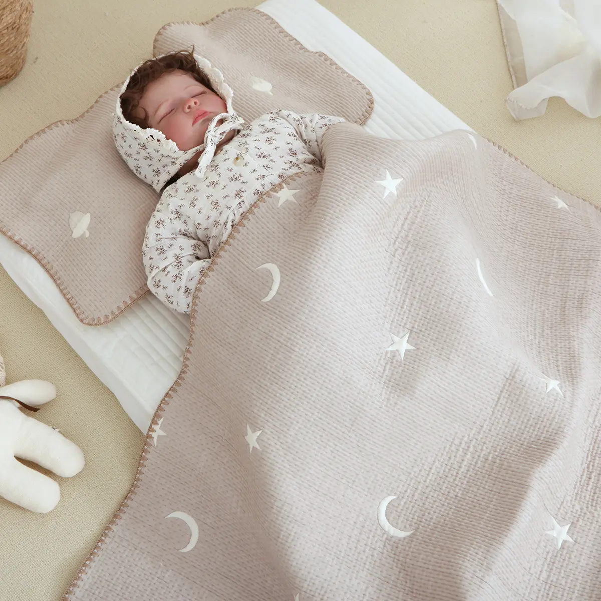 Huidvriendelijke Kleuterschool Katoenen Lakens Baby Deken Quilt Verdikking Quilt Voor Baby 'S Kinderen