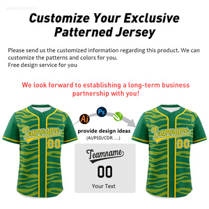 <span class=keywords><strong>Maglia</strong></span> da Baseball a Righe Zebrate di Alta Qualità per Ordini di Squadra - Product Image 5