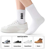 Chaussettes de sport classiques solides personnalisées pour hommes et femmes, chaussettes de sport personnalisées, chaussettes en coton tricoté de haute qualité, logo personnalisé