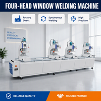 Machine de soudage automatique à quatre têtes pour fenêtres UPVC, pour la production en série de cadres complets, soudeuse PVC sans soudure, prix compétitif