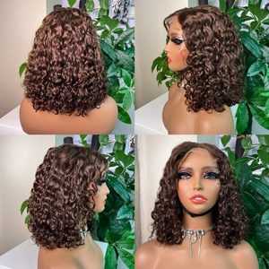 Peluca SDD 5x5 con Cierre, Cabello Rizado Ondulado, Cabello Remy Peruano, Doble Trama, Densidad Completa - Product Image 4
