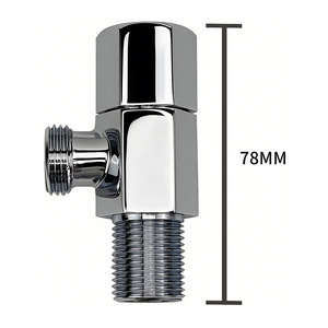 All Copper Angle Valve 1/2 In Miniature For Water Heater Toilet Faucet Manual Operation - Product Image 1