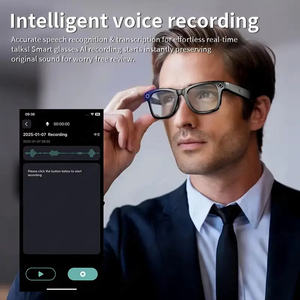 Lunettes intelligentes IA 2025 flambant neuves avec caméra 8MP, changement de couleur, Wi-Fi/5G/4G, étanches IPX-6, double caméra, assistant vocal intelligent et <span class=keywords><strong>musique</strong></span> - Product Image 4