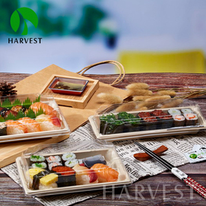 Boîte d'emballage alimentaire en pulpe de canne à sucre de bambou pour sushis à emporter - Product Image 3