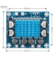 Carte amplificateur de puissance Audio stéréo numérique, DC 8-26V 3A XH-A232 30W + 30W 2.0 canaux TPA3110 pour Arduino