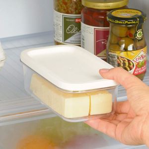 Plastic Rectangular Storage Box ABS Handle Stainless Steel Blade Cheese Slicer Butter Cutting Dishwasher Safe <b>Freezer</b> Safe - Product Image 2