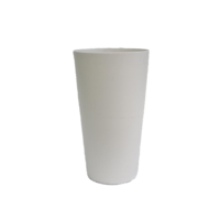 Pot Tanaman PP Putih Matte Finish 20 Inch Ringan Tahan Lama dengan Lubang Drainase, Warna Dapat Disesuaikan, untuk Taman, Luar Ruangan, dan Rumah