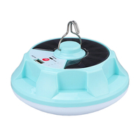 Lampu Tenda Camping Tenaga Surya dengan Power Bank, Lampu Camping LED Isi Ulang Tenaga Surya USB