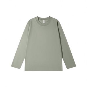 100% Combed Cotton Crew-Neck Long Sleeve Men's T-Shirts Cotton Base - Product Image 2
