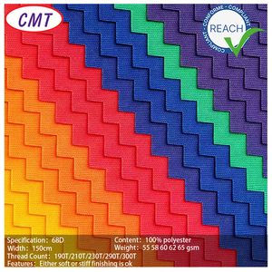 <span class=keywords><strong>Prix</strong></span> d'usine Tissu Taffetas 68D 190T/210T/230T/300T CMT, Matière Rigide ou Souple pour Sacs et Vêtements - Product Image 1