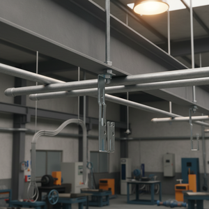 Abrazadera de tubería de acero al carbono fundido con recubrimiento de zinc Robotech 100A 150A, cabeza hexagonal, fácil instalación, chapada, fabricada en Corea, brida, 1 año de garantía - Product Image 3