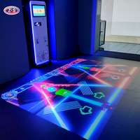 Nouvelle conception de projecteur interactif tout-en-un pour sol, écran tactile immersif, projection intelligente, jeu multijoueur