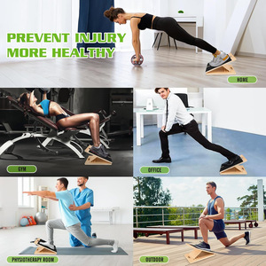 Tabla Inclinada Ajustable para Fisioterapia, Estiramiento de Pantorrillas, Tabla Inclinada de Madera Portátil para el Hogar y el Gimnasio - Product Image 6