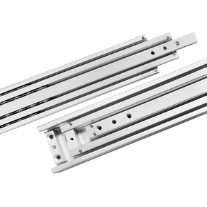 Riel deslizante industrial resistente HVPAL, capacidad <span class=keywords><strong>de</strong></span> 300kg, tobogán <span class=keywords><strong>de</strong></span> aluminio, corredor silencioso <span class=keywords><strong>de</strong></span> extensión completa para gabinete <span class=keywords><strong>de</strong></span> maquinaria - Product Image 1