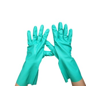 ถุงมือยางไนไตรล์ ทนน้ำมัน ป้องกันสารเคมี สำหรับงานเชื่อมโลหะและซ่อมแซมยานยนต์ - Product Image 1