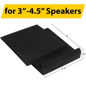 Almohadillas de Aislamiento para Monitores de Estudio para Altavoces Pequeños de 3-4.5 Pulgadas |   Base de Espuma Acústica de Alta Densidad para Aislamiento de Audio - Product Image 2