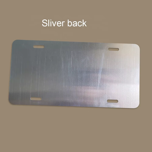 Venta al por mayor sublimación de aluminio negro matrícula en blanco Transferencia de Calor impresión Auto coche motocicleta matrícula personalizada - Product Image 5