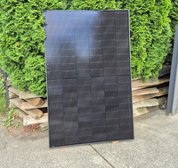 Stock entrepôt douané UE – Panneau solaire bifacial 500W entièrement noir TOPCon, module photovoltaïque double vitrage pour usage résidentiel