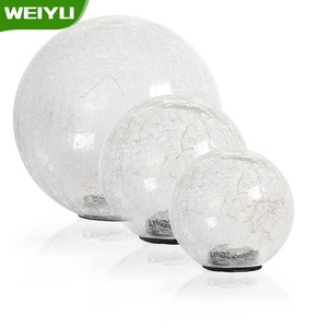 Lámpara Solar LED Weiyu con Diseño de Bola Agrietada, Impermeable, para Exteriores, Jardín, Césped, Paisaje - Product Image 4