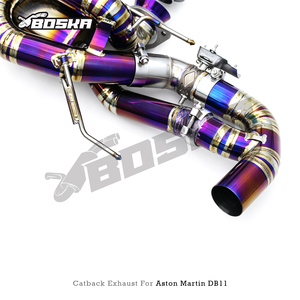 ระบบท่อไอเสียแบบวาล์ว OEM Boska สำหรับ Aston Martin DB11 V12 5.2L ปี 2016-2019 ท่อไทเทเนียมน้ำหนักเบาแบบ Catback Muffler - Product Image 4