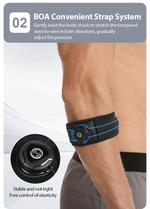 Attelle de coude réglable haut de gamme pour le tennis avec rembourrage en silicone intégré – Offre spéciale - Product Image 4