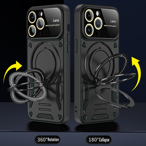 Funda de teléfono multifuncional con soporte giratorio de 360 ° para <span class=keywords><strong>Xiaomi</strong></span> 11/Redmi K30Pro/Poco F2PRO, cubierta protectora mecánica de Material de PC - Product Image 2