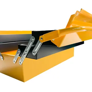 Multifunctional Maintenance Industrial Hardware Toolbox Portable Metal Box Foldable Toolbox