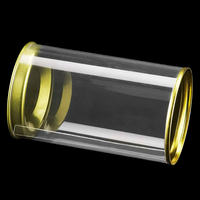 Boîte d'emballage cylindrique en plastique transparent en PVC pour animaux de compagnie, impression UV, cylindre en plastique