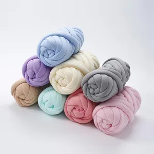 Sợi Ống Bằng Cotton Thô Bện Bện Cỡ Lớn Bằng Vải Polyester Siêu Lớn Có Thể Giặt Được