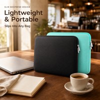 Housse pour ordinateur portable 13/15/17 pouces, luxe, imperméable et antichoc, avec impression de logo personnalisé et fermeture à rabat