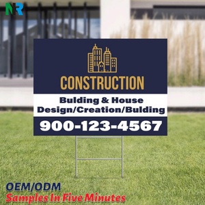 Custom PP <b>for</b> Sheet Advertising Board Double-Sided UV Printing Waterproof Cutting <b>for</b> Outdoor Construction Site <b>Ground</b> <b>Stake</b> - Product Image 1