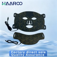 Masque en silicone LED 7 couleurs pour le visage et le cou - Thérapie photonique à 108+54 perles - Outil de soin personnel et de beauté - Appareil de rajeunissement cutané à domicile