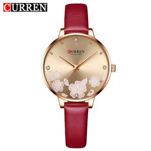 9068 CURREN Women's Luxury Wristwatch Leather Clock Casual Waterproof Original Quartz Watches for Women - Product Image 6