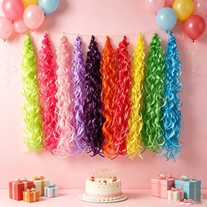 Guirnaldas Colgantes Rizadas de Colores al por Mayor, Decoraciones en Espiral de Arcoíris para Conjuntos de Decoración de Fiestas de Cumpleaños - Product Image 6
