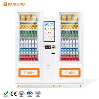Máquina Expendedora Automática de Alimentos y Bebidas, Sin Efectivo, con Pago con Tarjeta de Crédito, Código QR, Pantalla Táctil, Wi-Fi, Equipo Comercial para Minoristas