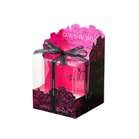 Boîte Cadeau Transparente pour Gâteau avec Design de Rose Entière, 4 Pouces, 6 Pouces