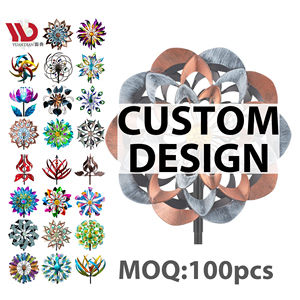 Ornements <span class=keywords><strong>de</strong></span> jardin en métal Art Déco solaires et étanches Kinetic, sculptures <span class=keywords><strong>de</strong></span> jardin extérieures en métal, éoliennes <span class=keywords><strong>de</strong></span> jardin - Product Image 2