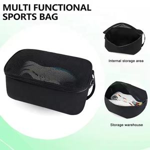 Özel Logo fermuar durumda nefes ayakkabı çantası taşınabilir futbol su geçirmez seyahat taşıyıcısı spor Golf futbol ayakkabısı Boot Sneaker çantası - Product Image 3