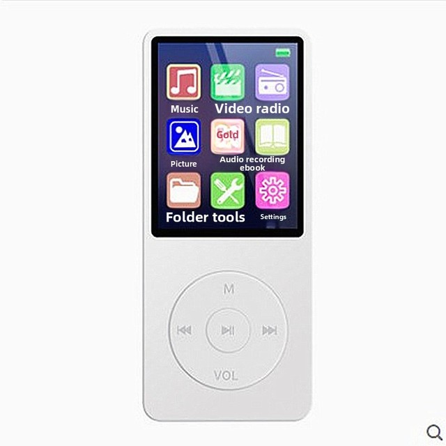 MP3 Player Screen Mini Student MP4 Long- Strip Cute Music Portable Walkman Voice Recorder External Speaker