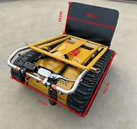 Chariot électrique pliable tout-terrain pour escaliers avec roues en caoutchouc, chariot de transport électrique maniable pour escaliers