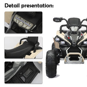 Cuatrimoto <span class=keywords><strong>ATV</strong></span> Eléctrico de 12V a Batería para Niños, Coche de Playa de Juguete Montable con Cuatro Ruedas - Product Image 3