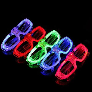 Luminous Halloween Accessories Glow in Dark Neon Flashing Eyeglasses <strong>Party</strong> Supplies Modes Light up Led <strong>Glasses</strong> for Kids Birthday - Product Image 1