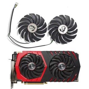 Ventilador de GPU de 95MM PLD10010S12HH 4PIN <span class=keywords><strong>RX570</strong></span> 580 para tarjetas gráficas MSI RX470 480 570 580 GTX1080Ti 1080 <span class=keywords><strong>1070</strong></span> 1060 - Product Image 1