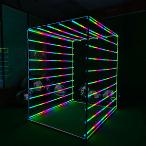 Tùy chỉnh thiết kế có thể tháo rời RGB ánh sáng LED đường hầm ảnh gian hàng trang trí quyến rũ RGB cầu vồng đường hầm ảnh gian hàng - Product Image 1